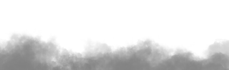 Abstract Realistic Soft Gray Smoke , Fog , Vapor On Transparant Background