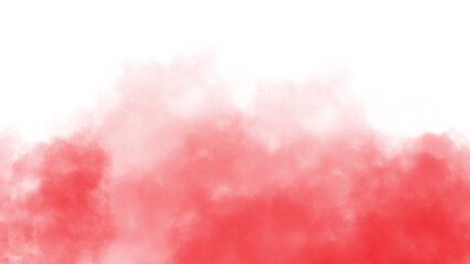 Abstract Realistic Soft Red Smoke , Fog , Vapor On Transparant Background