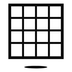Art of simple grid pattern isolated on white background, perfect for use in web design, graphic design, and other creative projects and presentations