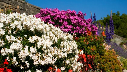 Diverse floral display showcases nature's splendor with vibrant blossoms