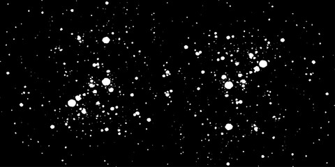 Abstract grunge dust texture on black background. vintage distressed overlay effect for graphic design, vector illustration.