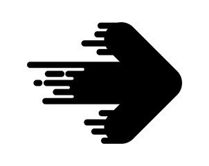 Motion Arrow Icon Dynamic Directional Symbol