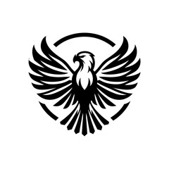eagle logo with wing details