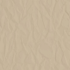 Realistic crumpled paper texture, blank sheet, vector format. Perfect for graphic design, backgrounds, mockups, and creative projects. High-quality, scalable, editable.