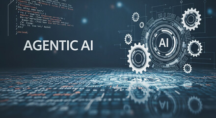 Futuristic ai technology concept with glowing digital circuits and abstract data streams symbolizing artificial intelligence and advanced computing in a dark tech inspired environment
