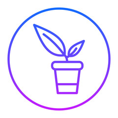 Flower Pot Vector Icons