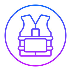 Fototapeta premium Life Vest Vector Icons