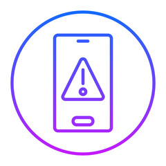 Mobile Warning Vector Icons