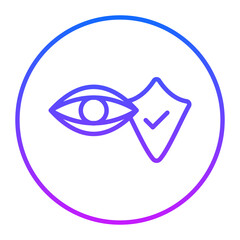 Obraz premium Security Vision Vector Icons