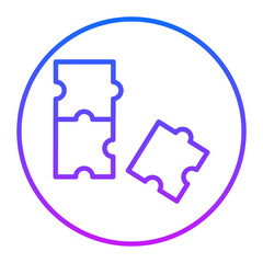 Naklejka premium Puzzle Vector Icons