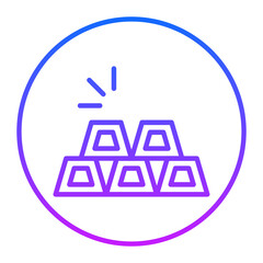 Ingots Vector Icons