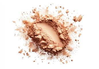Light beige powder exploding outward (1)