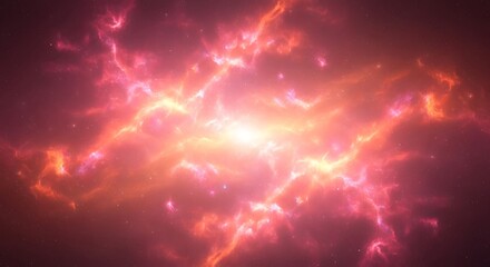 Fototapeta premium Vast cosmic nebula glowing with vibrant colors and distant stars