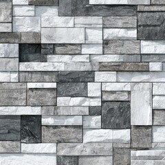 Gray and white stone wall pattern (1)