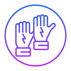 Obraz premium Wired Gloves Vector Icons