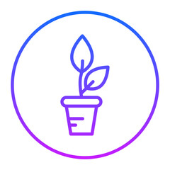 Plant Pot Vector Icons