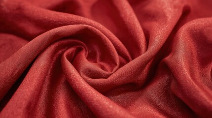 Obraz premium Elegant Red Satin Fabric Texture: Luxurious and Smooth Textile for Creative Projects and Fashion Design