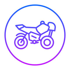 Fototapeta premium Motorbike Vector Icons