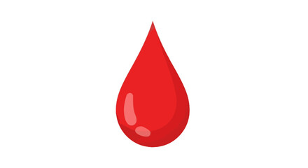 Blood Drop Icon A Simple, Clean Vector Illustration
