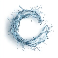 Circular water splash