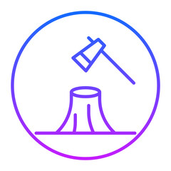 Deforestation Vector Icons