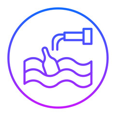 Water Pollution Vector Icons