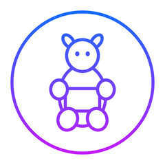 Obraz premium Teddy Bear Vector Icons