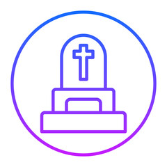 Obraz premium Tombstone Vector Icons