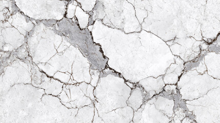 Obraz premium Cracked Marble Texture Close-Up with Natural Veins and Dark Grey Lines