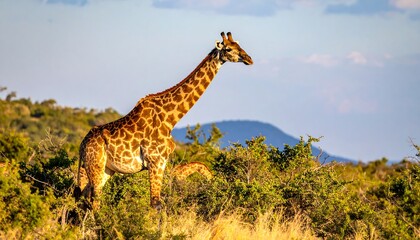 Obraz premium Giraffe in African Savanna