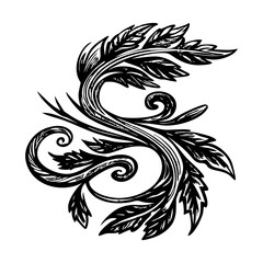 A glyph style illustration depicting fine tendrils