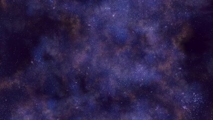 Vibrant blue and purple nebula with shimmering stars in the background, capturing the essence of deep space mystery and vastness in a stunning cosmic display - Powered by Adobe