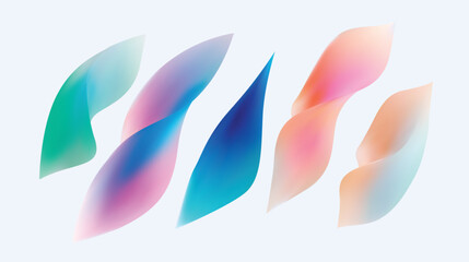 Obraz premium Exploring Abstract Gradient Shapes to Enhance and Elevate Modern Design Projects and Visions