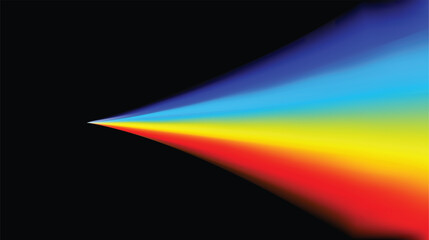 A Colorful Spectrum of Light Displaying a Beautiful and Captivating Rainbow Gradient