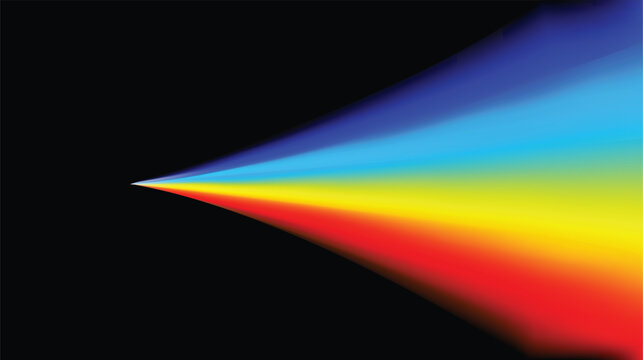 A Colorful Spectrum of Light Displaying a Beautiful and Captivating Rainbow Gradient