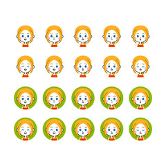 主婦のイラストセット