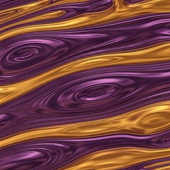 Abstract design featuring flowing gold and purple hues, creating a mesmerizing visual effect.