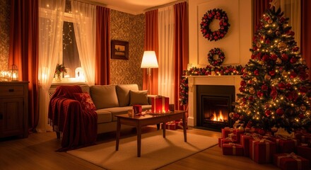 Cozy Christmas Living Room