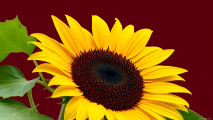 Obraz premium Sunflower Raindrop