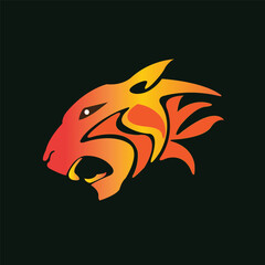 tiger head vector