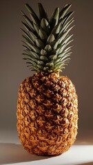 Pineapple carved with traditional batik patterns