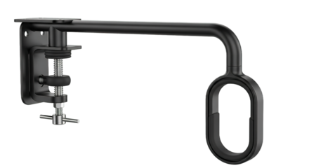 Black Metal Desk Monitor Arm Clamp Mount Stand