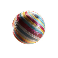 Fototapeta premium Colorful Netball in Motion