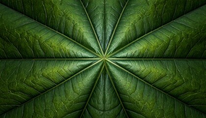 Intricate green leaf pattern
