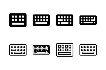 Keyboard icon logo design. keyboard sign and symbol