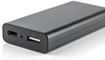 Gray portable charger