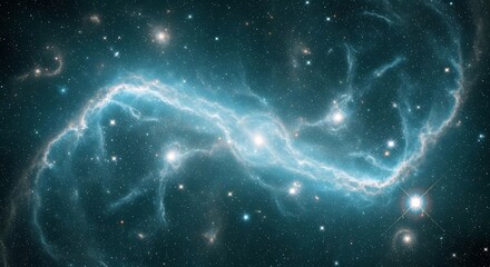 Cosmic Veil Nebula Interstellar Cloud Formation in Deep Space