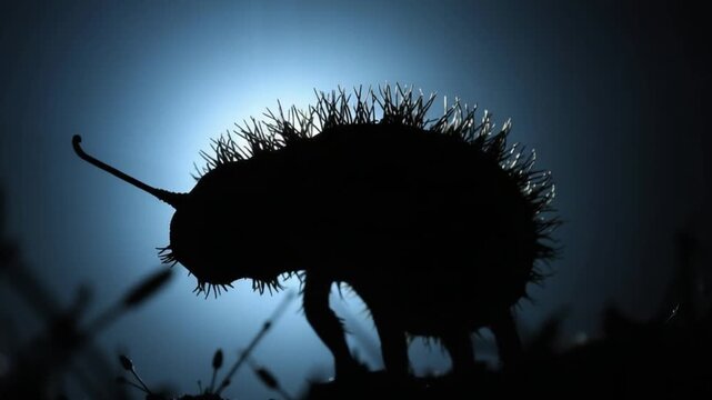 Silhouette of an insect
