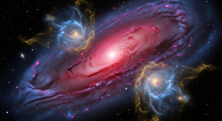 Interacting Galaxies Forming a Cosmic Ballet in Deep Space