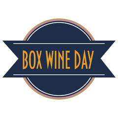 Box Wine Day sticker